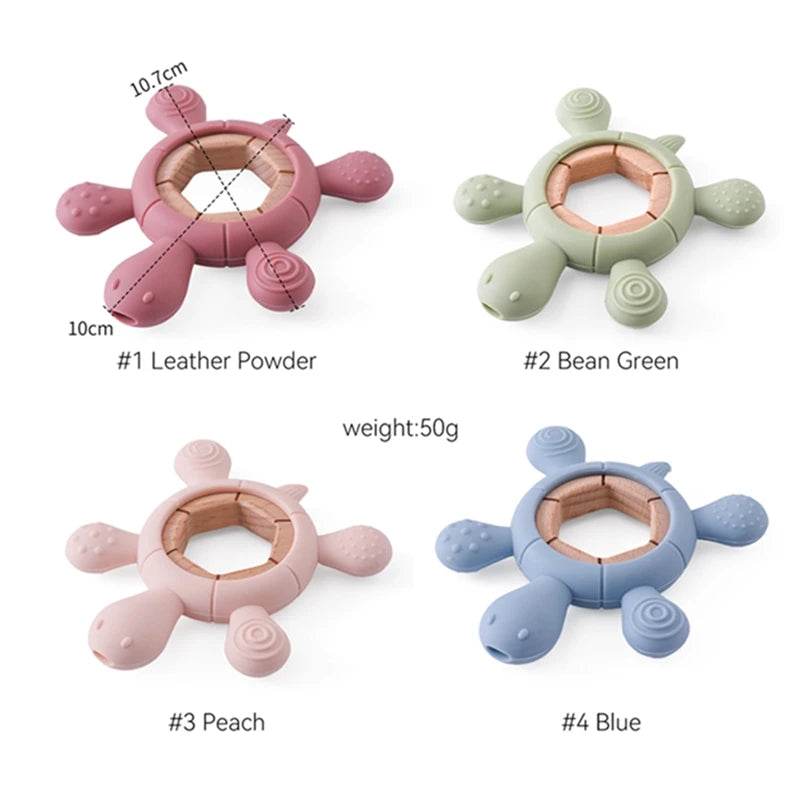 Silicone Teether Turtles