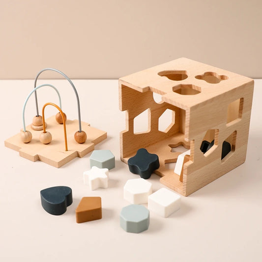 Wooden Geometric Box Toy